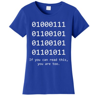 Funny Computer Binary Code Programmer Developer Geek Gift Great Gift Women's T-Shirt