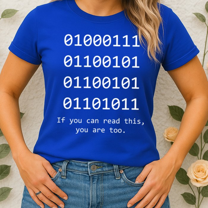 Funny Computer Binary Code Programmer Developer Geek Gift Great Gift Womens T-Shirt