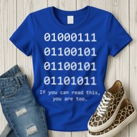 Funny Computer Binary Code Programmer Developer Geek Gift Great Gift Womens T-Shirt