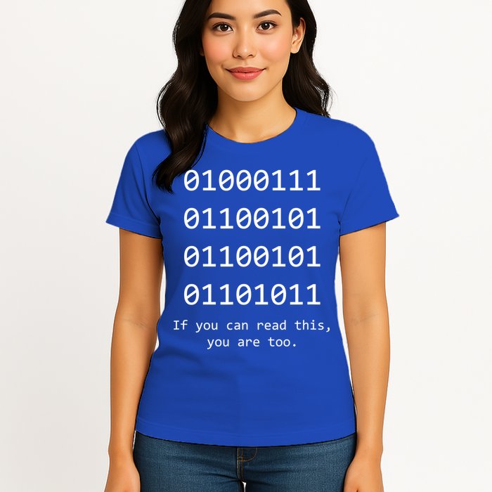 Funny Computer Binary Code Programmer Developer Geek Gift Great Gift Womens T-Shirt