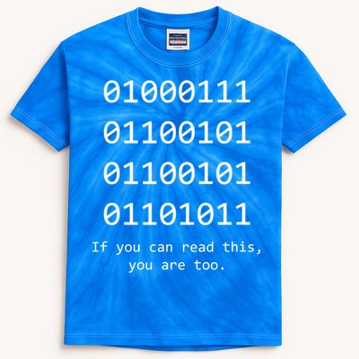 Funny Computer Binary Code Programmer Developer Geek Gift Great Gift Kids Tie-Dye T-Shirt