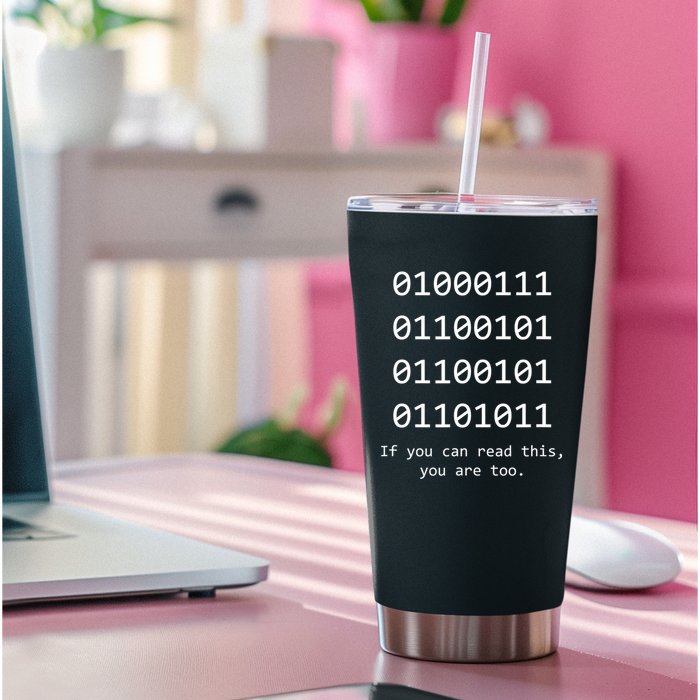 Funny Computer Binary Code Programmer Developer Geek Gift Great Gift Permanent Decal Sticker