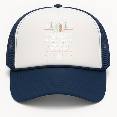 Funny Christmas Brainy Christmas And A Neuro New Year Ugly Gift Trucker Hat