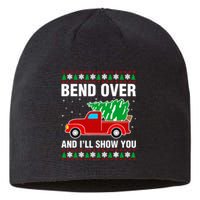 Funny Christmas Bend Over ILl Show You Matching Sustainable Beanie