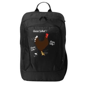 Funny Chicken Butt Guess Why Farm City Backpack