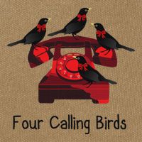 Four Calling Birds Funny Twelve Days Of Christmas Cotton Canvas Backpack