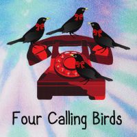Four Calling Birds Funny Twelve Days Of Christmas Legacy Tie Dye Trucker Hat