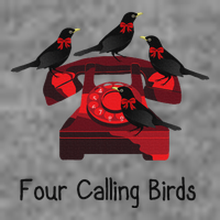 Four Calling Birds Funny Twelve Days Of Christmas Sustainable Beanie