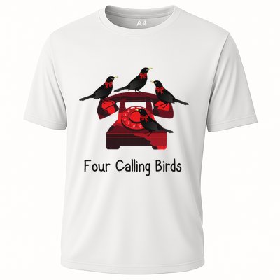 Four Calling Birds Funny Twelve Days Of Christmas Performance Shirt