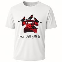Four Calling Birds Funny Twelve Days Of Christmas Performance Shirt