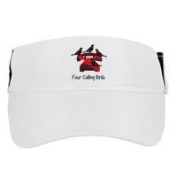 Four Calling Birds Funny Twelve Days Of Christmas Adult Drive Performance Visor