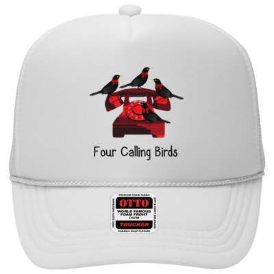 Four Calling Birds Funny Twelve Days Of Christmas Trucker Hat