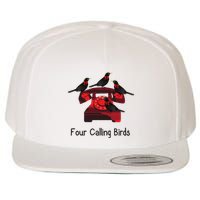 Four Calling Birds Funny Twelve Days Of Christmas Wool Snapback Cap