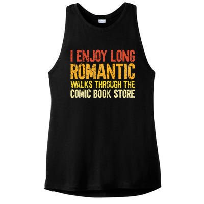 Funny Comic Book Lovers Comic Book Reader Comic Book Fans Ladies PosiCharge Tri-Blend Wicking Tank