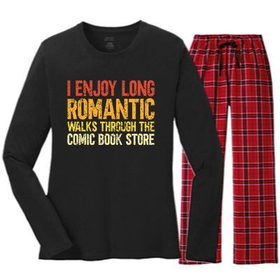 Funny Comic Book Lovers Comic Book Reader Comic Book Fans Women's Long Sleeve Flannel Pajama Set 