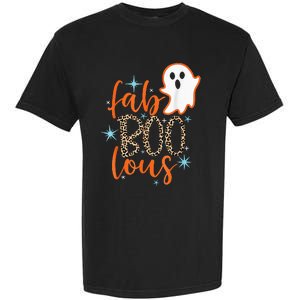 Funny Cute Boo Ghost Halloween FabBoo Lous Leopard Garment-Dyed Heavyweight T-Shirt