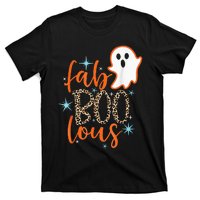 Funny Cute Boo Ghost Halloween FabBoo Lous Leopard T-Shirt