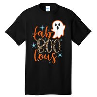 Funny Cute Boo Ghost Halloween FabBoo Lous Leopard Tall T-Shirt