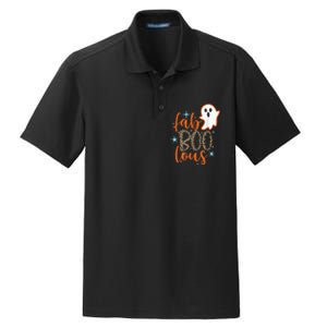 Funny Cute Boo Ghost Halloween FabBoo Lous Leopard Dry Zone Grid Polo