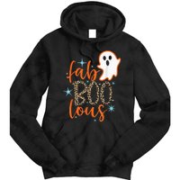 Funny Cute Boo Ghost Halloween FabBoo Lous Leopard Tie Dye Hoodie