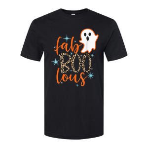 Funny Cute Boo Ghost Halloween FabBoo Lous Leopard Softstyle CVC T-Shirt