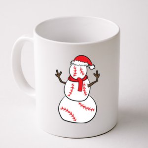 Funny Christmas Baseball Snow Christmas Baseball Funny Gift Coffee Mug