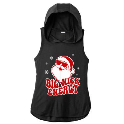 Funny Christmas Big Nick Energy Santa Naughty Adult Humor Gift Ladies PosiCharge Tri-Blend Wicking Draft Hoodie Tank