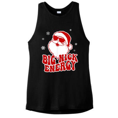 Funny Christmas Big Nick Energy Santa Naughty Adult Humor Gift Ladies PosiCharge Tri-Blend Wicking Tank