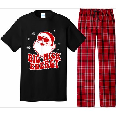 Funny Christmas Big Nick Energy Santa Naughty Adult Humor Gift Pajama Set