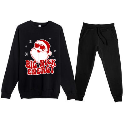 Funny Christmas Big Nick Energy Santa Naughty Adult Humor Gift Premium Crewneck Sweatsuit Set