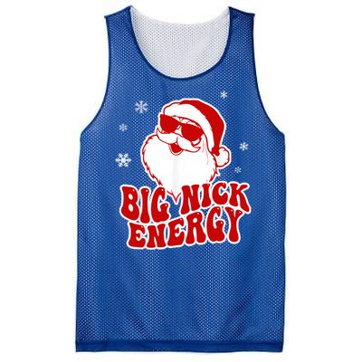 Funny Christmas Big Nick Energy Santa Naughty Adult Humor Gift Mesh Reversible Basketball Jersey Tank