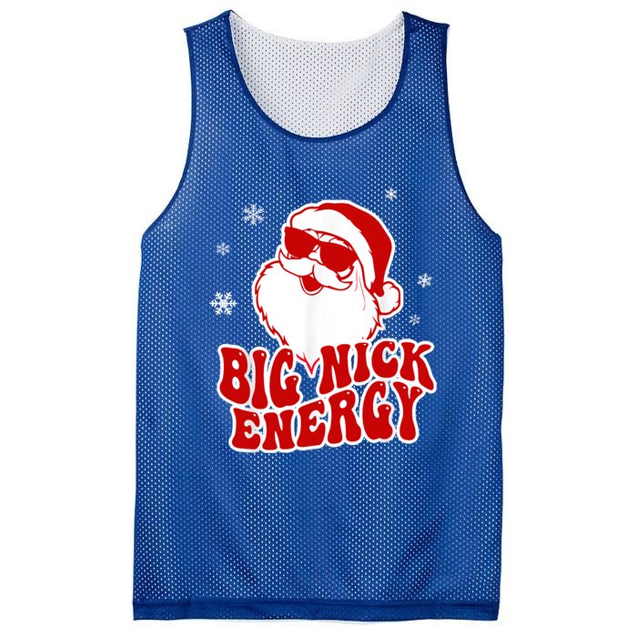 Funny Christmas Big Nick Energy Santa Naughty Adult Humor Gift Mesh Reversible Basketball Jersey Tank