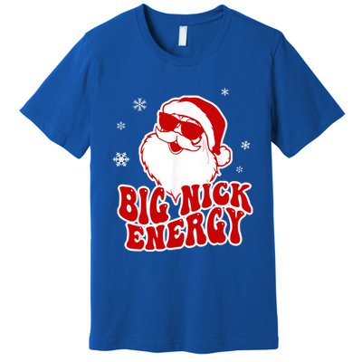 Funny Christmas Big Nick Energy Santa Naughty Adult Humor Gift Premium T-Shirt