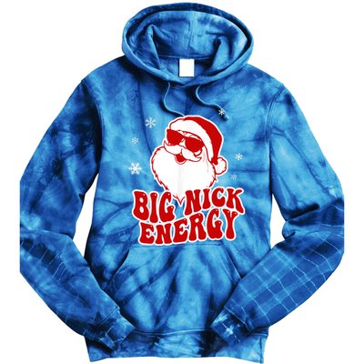 Funny Christmas Big Nick Energy Santa Naughty Adult Humor Gift Tie Dye Hoodie