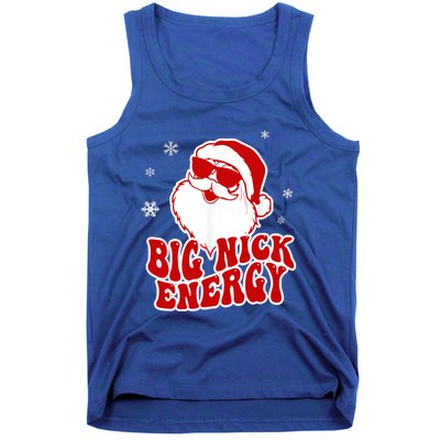 Funny Christmas Big Nick Energy Santa Naughty Adult Humor Gift Tank Top