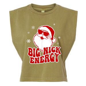 Funny Christmas Big Nick Energy Santa Naughty Adult Humor Gift Garment-Dyed Women's Muscle Tee