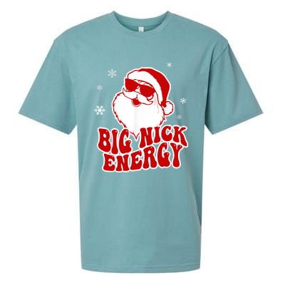 Funny Christmas Big Nick Energy Santa Naughty Adult Humor Gift Sueded Cloud Jersey T-Shirt