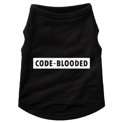 Funny Code Blooded Software Engineer Programmer Doggie Tank
