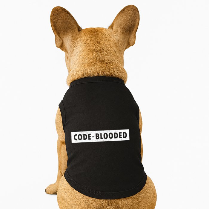 Funny Code Blooded Software Engineer Programmer Doggie Tank