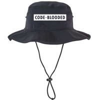 Funny Code Blooded Software Engineer Programmer Legacy Cool Fit Booney Bucket Hat