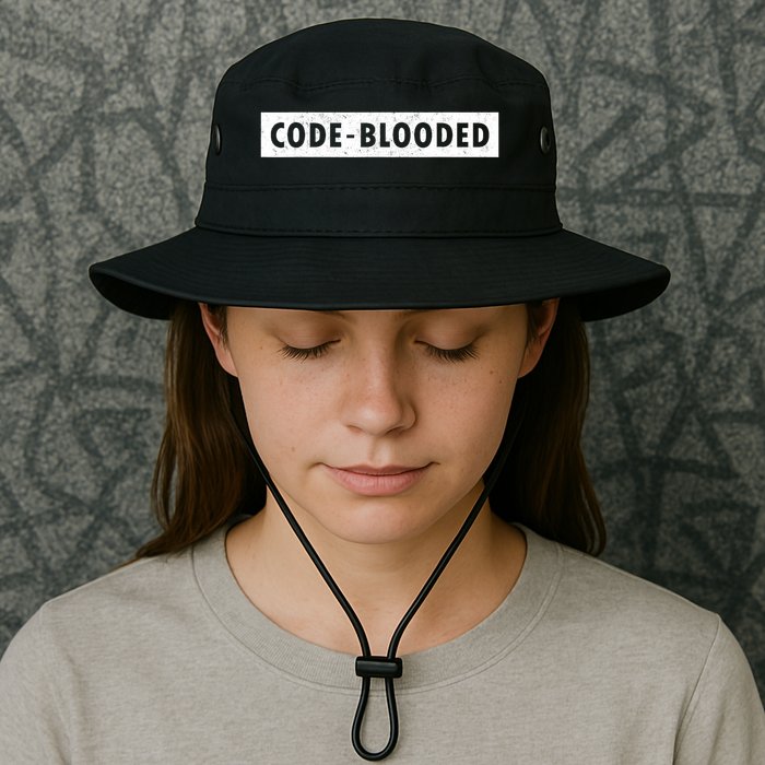 Funny Code Blooded Software Engineer Programmer Legacy Cool Fit Booney Bucket Hat