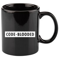 Funny Code Blooded Software Engineer Programmer 11oz C Handle Ceramic Mug