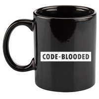 Funny Code Blooded Software Engineer Programmer 11oz C Handle Ceramic Mug