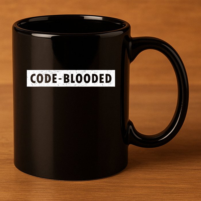Funny Code Blooded Software Engineer Programmer 11oz C Handle Ceramic Mug