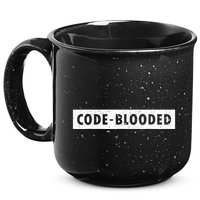 Funny Code Blooded Software Engineer Programmer 15oz Campfire Ceramic Mug