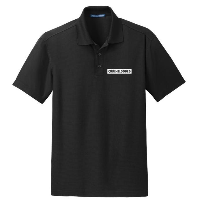 Funny Code Blooded Software Engineer Programmer Dry Zone Grid Polo