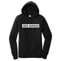 Funny Code Blooded Software Engineer Programmer Women's Pullover Hoodie