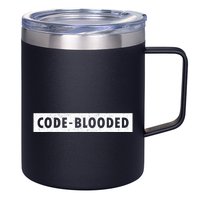 Funny Code Blooded Software Engineer Programmer 12oz Stainless Steel Coffee Mug