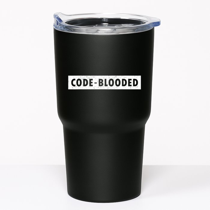 Funny Code Blooded Software Engineer Programmer Tumbler