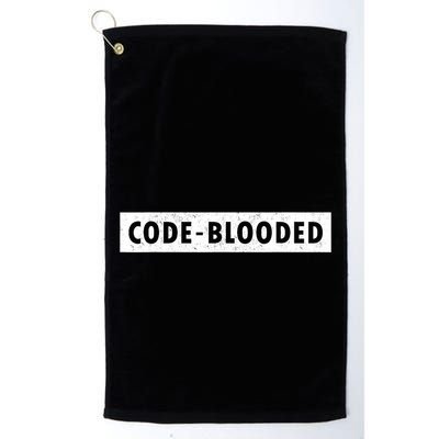 Funny Code Blooded Software Engineer Programmer Golf Towel